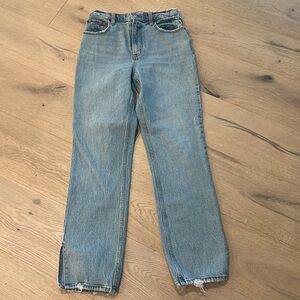 Abercrombie & Fitch 90s Straight Ultra High Rise Distressed Jeans 27/4S